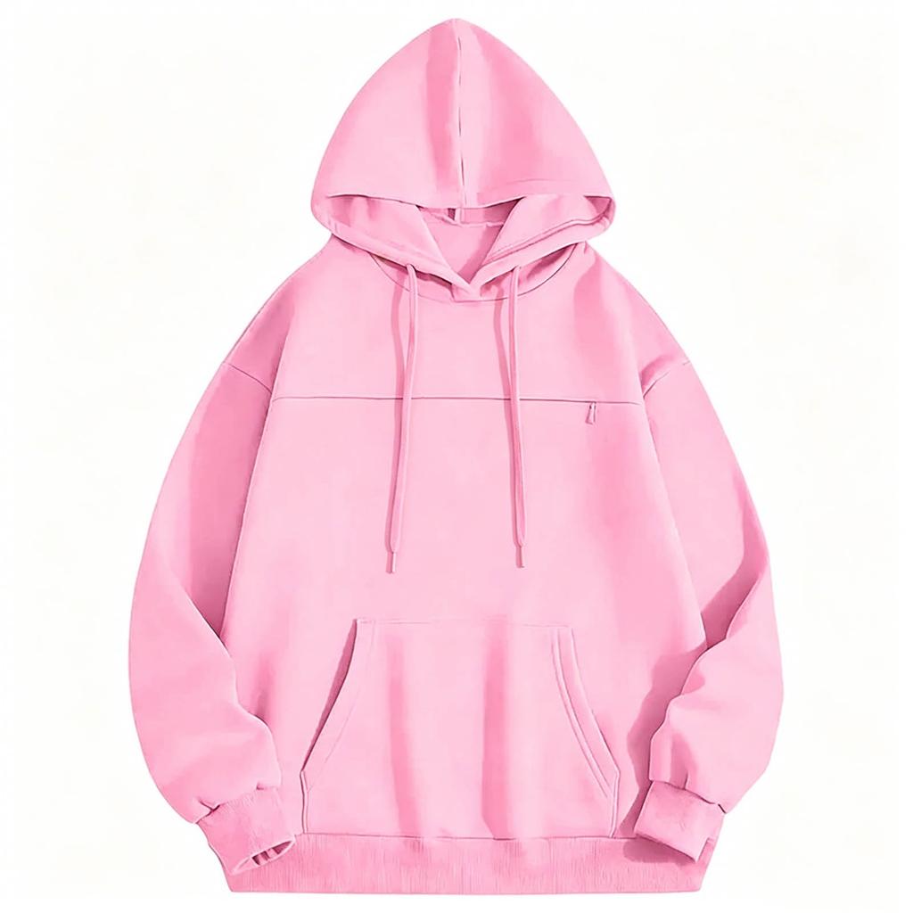 Women Pet Cat Pocket Hoodie Loose Pullover Hooded Sweatshirt Casual Pet Lover Top For Fall Winter