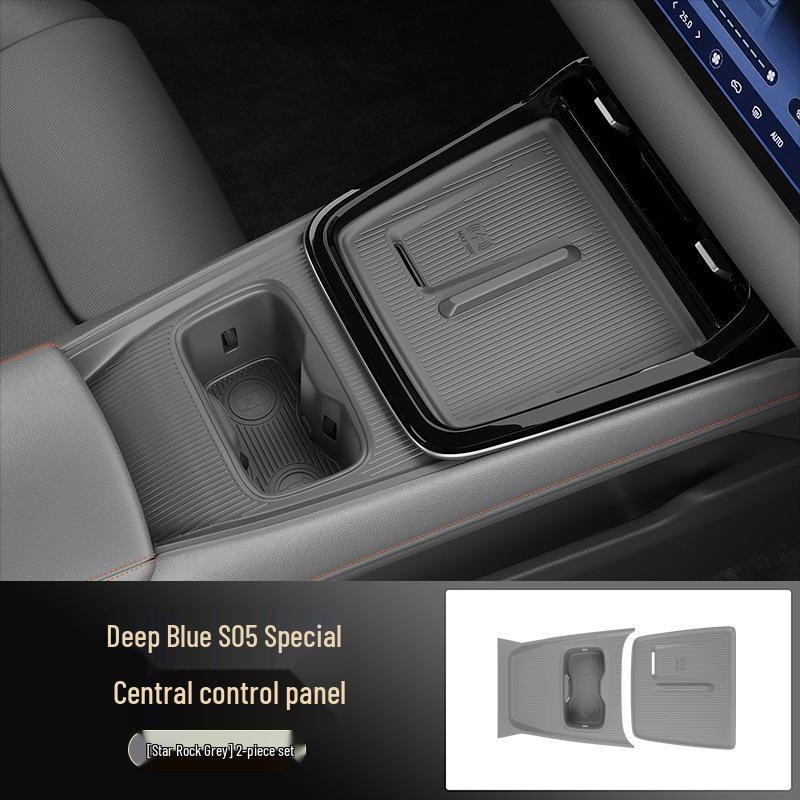 24-Piece Deep Blue S05 Central Control Panel Full Coverage Anti-slip Protective Pads for Car Accessories