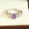 Amethyst Oval Cut Gemstone With 925 Sterling Silver Ring For Men's #A680 JL375658855598