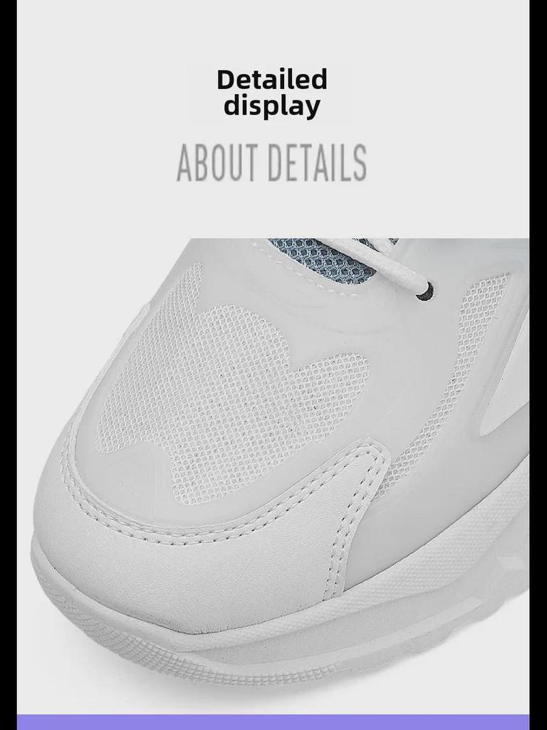 2024 Spring Men's Thick-Soled Trendy Casual Dad Shoes - Versatile, Breathable, and Ideal for Running and Sports.