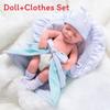 Reborn Baby Doll Toy 12in Soft Silicone Sleepwear For Kids And Collectors