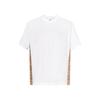 Burberry FW22 Check Panel Cotton T-shirt White 80615531