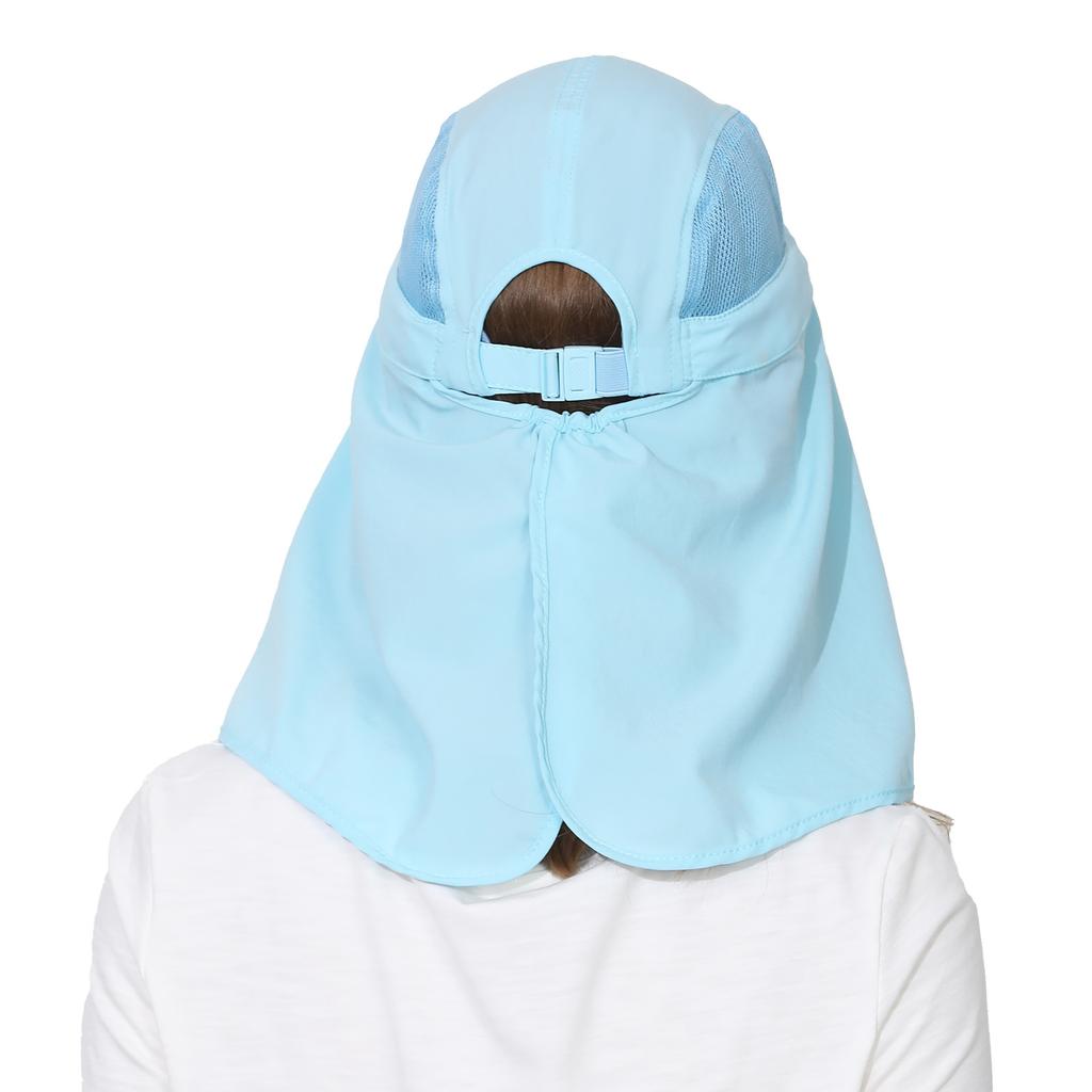 Outfly Summer Cap UV Protection Shawl Hat Outdoor Activity Travel Sun Cap Removable Sunscreen Mask Quick Dry Mountaineering Hat