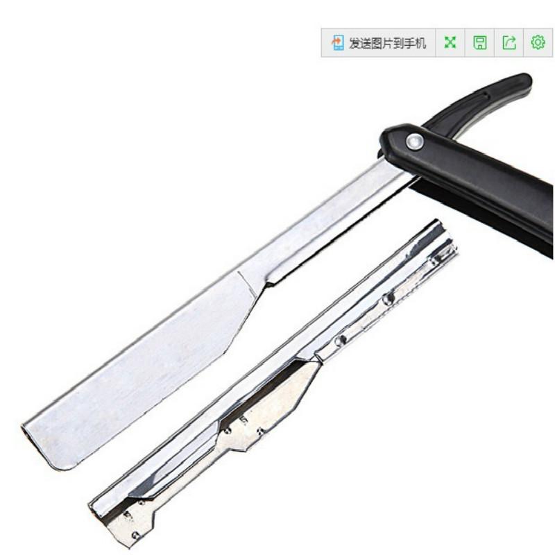 Old Manual Razor Hairdressing Haircut Shaver Beauty Salon Special Shaving Head Eyebrow Knife Holder