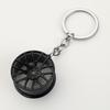 Tire Keychain Pendant Lightweight Metal Keychain Portable Creative Wheel Hub Design