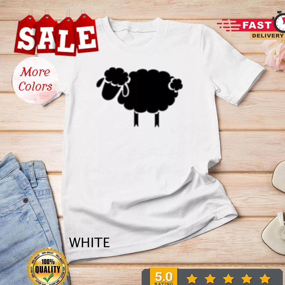 2025/Black Sheep Silhouette Design T-Shirt Unisex T-shirt Unisex T-Shirt XXL