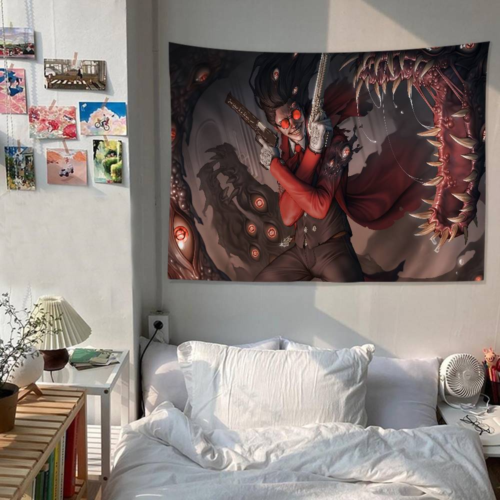 HHellsingS Anime Hanging Bohemian Tapestry Bohemian Wall Tapestries Mandala Cheap Hippie Wall Hanging