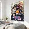 Lucky Star Anime Wandteppich Flachdruck Wandkunst zum Aufhängen Innen Außen Dekoration für Arbeitszimmer Schlafzimmer Wohnheim Veranda Trendiges Cartoon Zimmer
