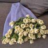 Hand-knitted Rose Bouquet Flower Blanket for Office Naps