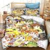 Anime Character Cute Digimon Adventure Bedding Set Full/Queen/King Size Duvet Cover Pillowcase Kids Adult Soft Home Textile Set