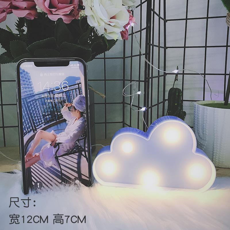 LED Mini Cactus Light Flamingo Christmas Light Letter Decoration Desktop Night Light Living Room, Bedroom Table &Wall Decoration