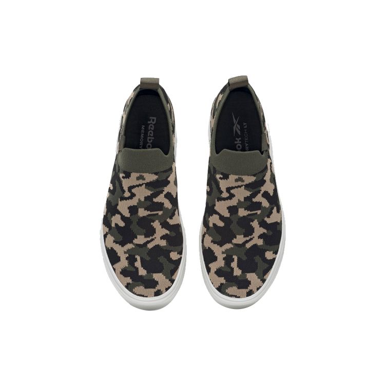 Reebok OnLux Slip-On Camo Women Sneakers Green Army-Green Black GZ3102