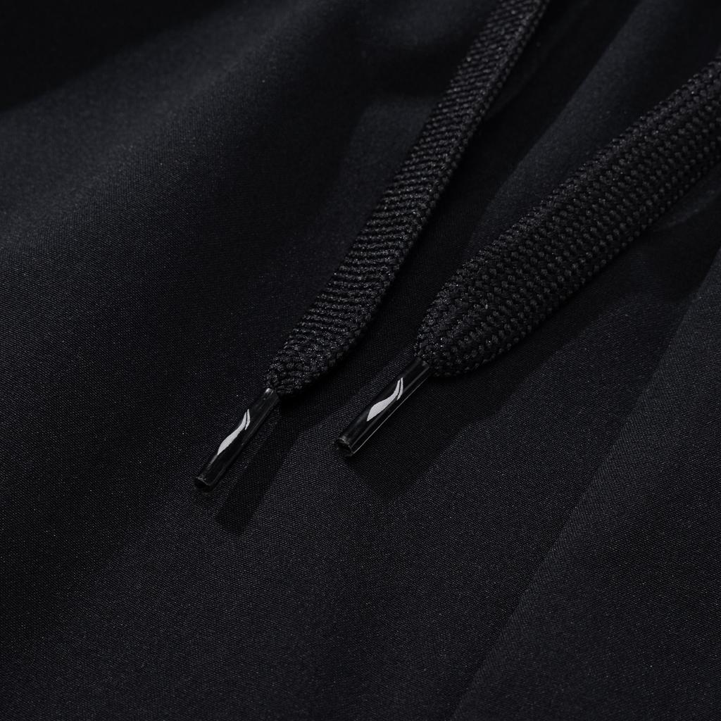 Li-Ning Solid Color Embroidered Logo Comfortable Versatile Casual Sports Pants Men bottoms Black AYKW829-1