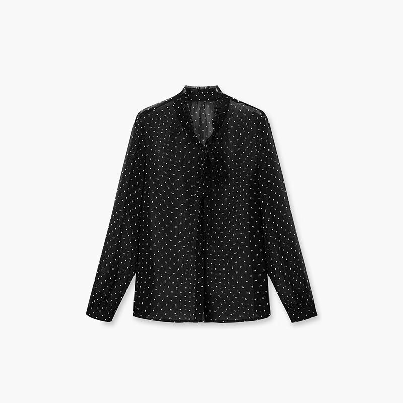 EICHITOO Women's Polka Dot Chiffon Blouse