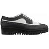 BROGUE Comfortable Slip Resistant Abrasion Resistant Low Top Casual Shoes Women's Black White 1182A651-001