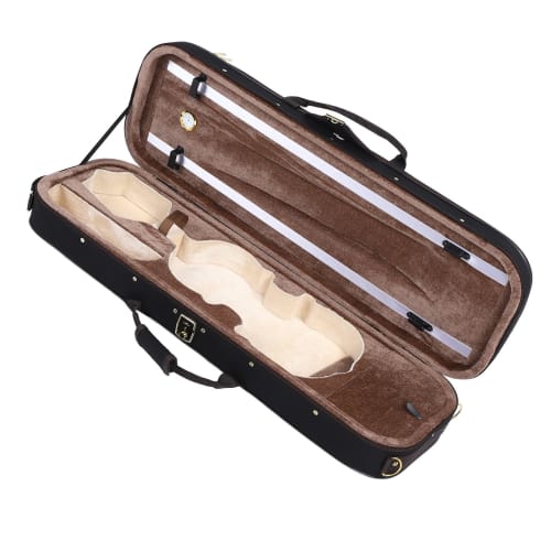 4/4 Size Violin Box with Hygrometer and Hardshell Violin Storage Case