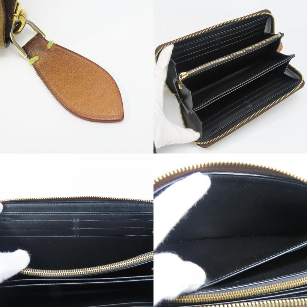 Used LOUIS VUITTON Purse Zippy Wallet M69353 Monogram Reverse Brown Everyday Use