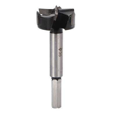 35mm Hinge Boring Bit 3 Flute Cemented Carbide Incisive Efficient Forstner Drill Bit for Furniture