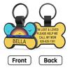 Custom Silicone Pet ID Tag Personalized Cute Bone Shape Dog Tag with Name & Phone Number Anti-Lost Collar Pendant for Dogs Cats