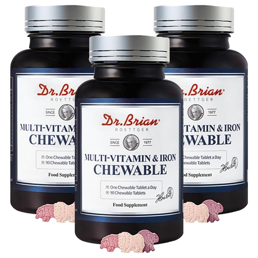Dr. Brian Multivitamin & Iron Chewable 90 Tablets 3 pcs