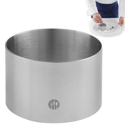Stainless Steel Pastry Ring, Diameter 90mm, Height 45mm, Hendi 512302
