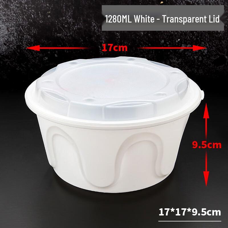 Disposable Round Buckle-Lock Food Containers