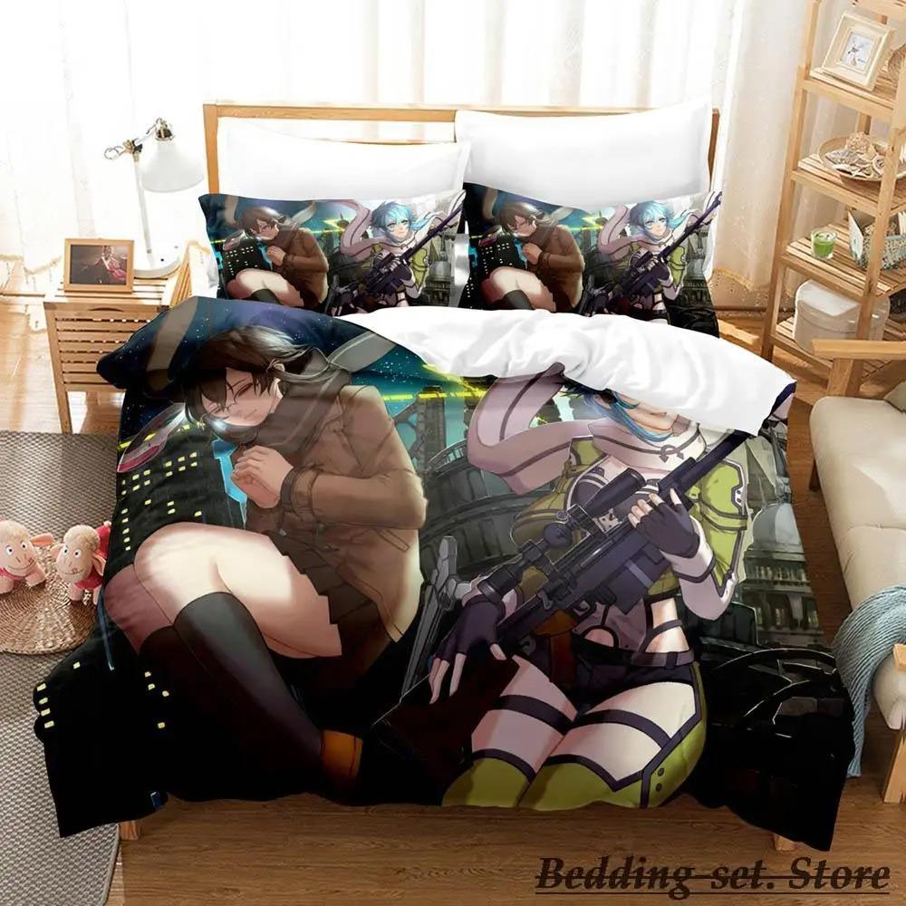 Sword Art Online II Bedding Set Single Twin Full Queen King Size Bed Set Adult Kid Bedroom Duvetcover Sets Anime Bed