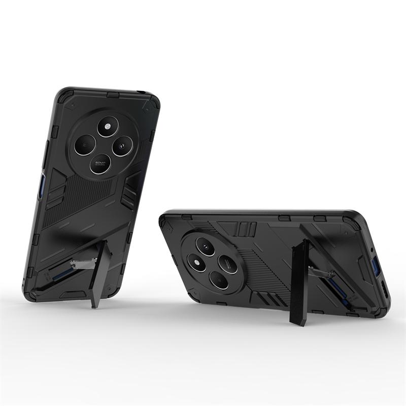 Phone Holder Case For Xiaomi Poco C75 Case Bumper Anti-knock Hard Armor Full Back Cover For Poco C75 Case For Poco C75 6.88 inch