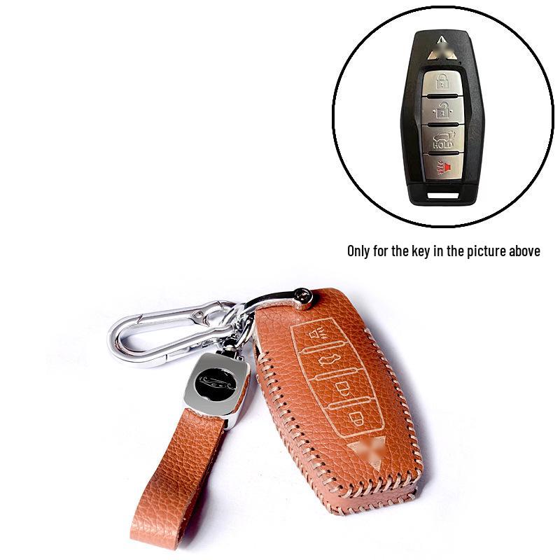 

High-Grade Cowhide Key Fob Cover for 2023 Mitsubishi Outlander