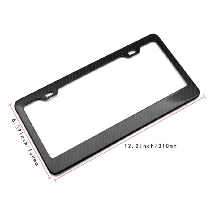 Sleek Carbon Fiber Pattern License Plate Bracket License Plate Mounting Solution