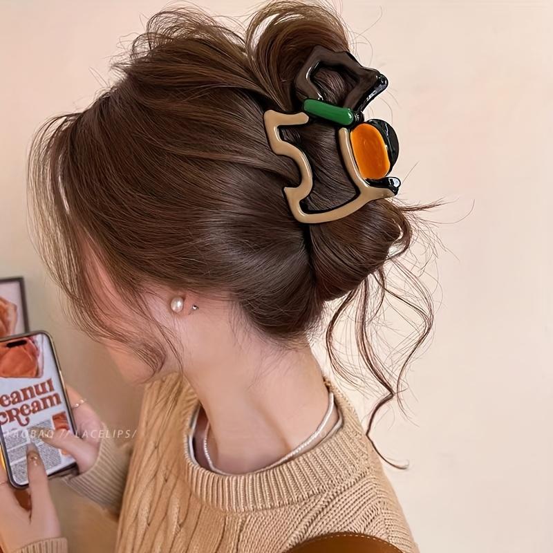 1pc Elegant Dog-Shaped Hair Claw Clip -Large Shark Clip for Women Hairstyles, Hair Accessories for Casual & Formal Events, Cute Hair Clips