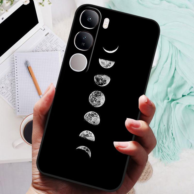 Vivo V40 Lite IDN V40SE Y200 Y300 Telefon Kılıfı Arka Kapak Moda Çiçek Kelebek Yumuşak TPU Kılıflar Vivo V 40 Lite V40 SE İçin