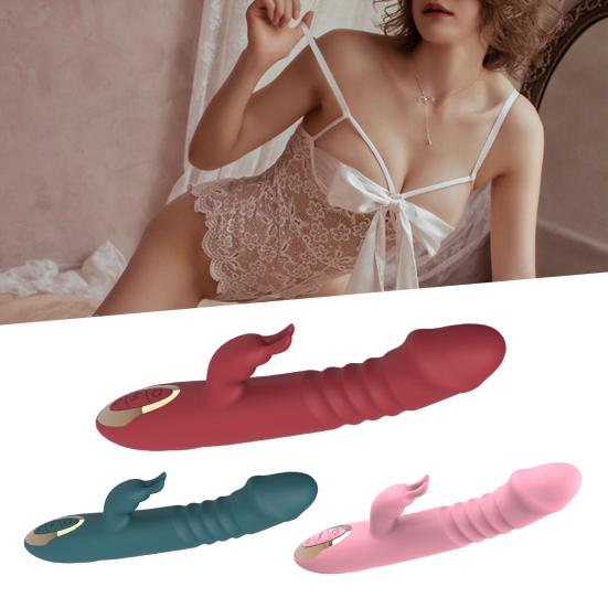 Vibrator Powerful Mode Rabbit Ears Strong Vibration Multi-frequency Retractable Soft Low Noise Flexible Enhance Relationship