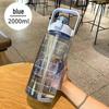 Portable 2L Plastic Sports Cup for Men and Women – Summer Fitness Edition