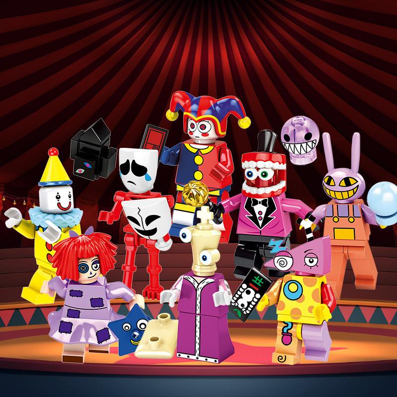 Colorful Digital Circus Palm Niken Clown Kraftmo Building Block Figurine Set Abs Material