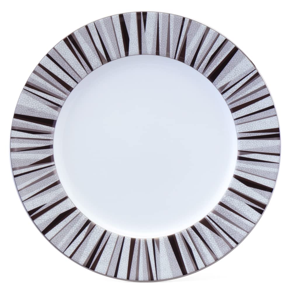 

NARUMI Shagreen Plate, 21cm, Black, with a Modern and Simple Design, Stylish Flat Plate, Gift Boxed, 50994-1086