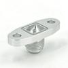 XMSJ-An10 Hole Pitch 2"/51 Turbo Oil Drain Return Flange Adapter Sliver CNC Process Leakproof for T3 T4 GT28 GT30 GT35 T25