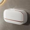Porte-savon mural avec bac de vidange Boîte de vidange pour savon de salle de bain étanche sans perçage Boîte de rangement pour savon Accessoires de salle de bain