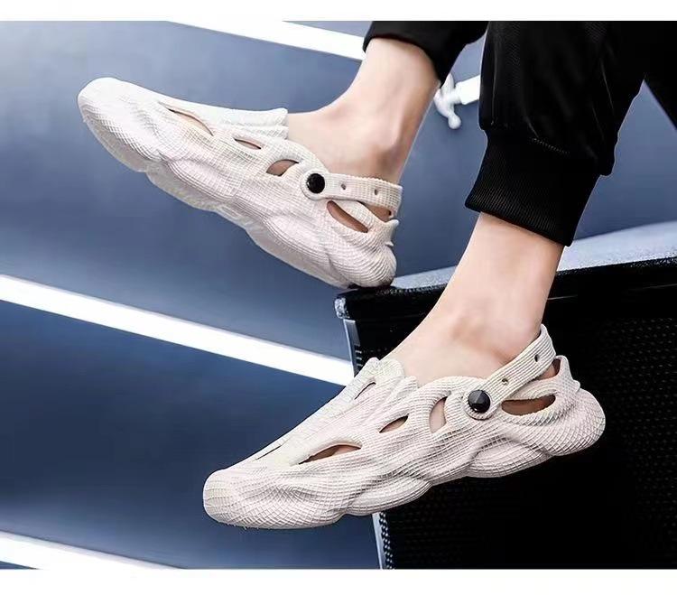 Sandalias de Moda Antideslizantes para Hombre 2024, Estilo Coreano, Suela Gruesa, Suaves, para Conducir al Aire Libre