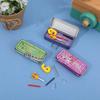 1 Set Dollhouse Simulation Mini Pencil Box Stationery Ruler Model Toy Study Decoration Doll House School Stationery Accessories