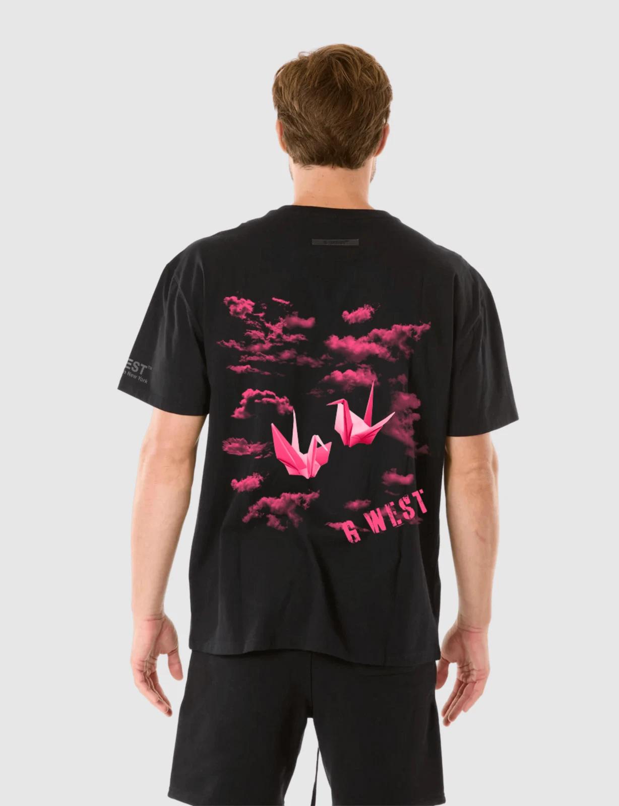 G WEST CRANE T-SHIRT - JET BLACK S