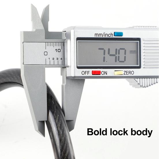 Anti-Theft Bicycle Combination Lock Rust Resistant Easy To Use Compact Size Mountain Bike 4-Digit Password Lock