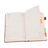 2026 Daily Planner 5.71x8.46in 200 Sheets 180 Degree Opening PU Leather Cover Hourly Appointment Book with Elastic Band
