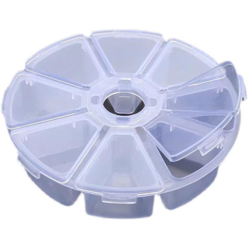 Transparent DIY Jewelry Organizer with Removable Storage Box and Loose Beads Compartment