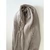 Used ASAUCEMELER 100% Belgian Linen Fringe Stole Large Shawl