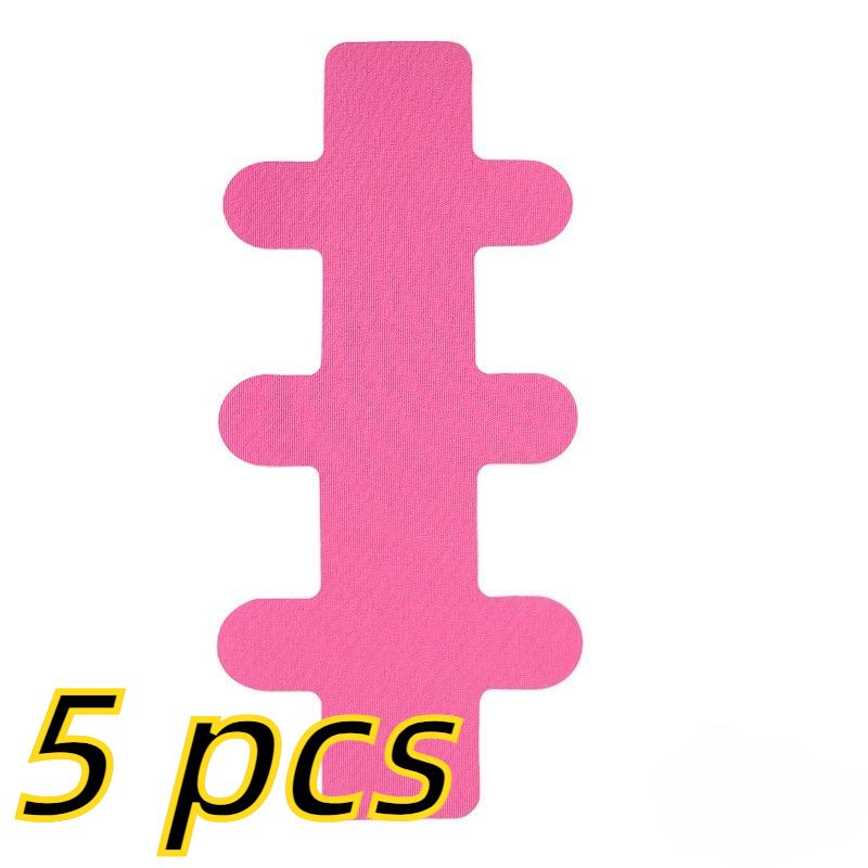 

5pcs Kinesiology Tape Precut Achilles Tendon Ankle Tape Latex Free for Muscle Support Foot Pain Athletic 5pcs рожевий