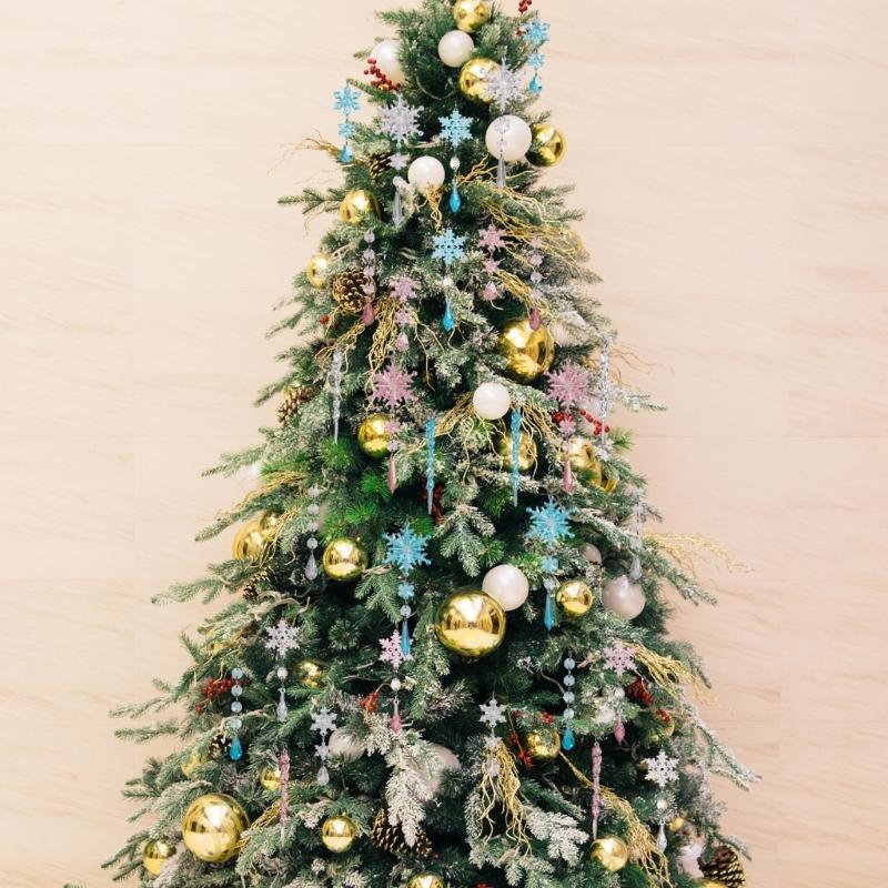 18 Piece Shatterproof Acrylic Christmas Tree Ornament Transparent Hanging Decorations For Holiday Festival Decoration
