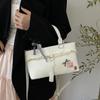 Korean Version of Girl's High-end Handbag Bag 2025 Fashion New Simple Small Square Bag Versatile Commuter Messenger Bag Bag
