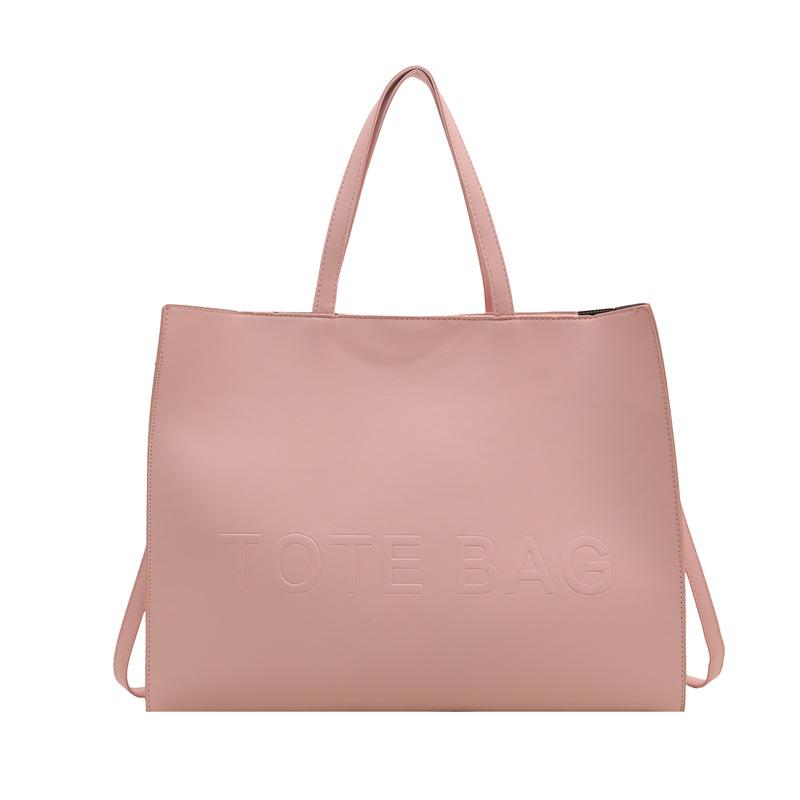 Texture Large Capacity  New Fashion Retro Shoulder Crossbody Portable Tote Bag Women