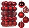 Villa Como Christmas Ball Halloween Tree Set of Christmas Party Interior New Christmas Sparkly Red Ornaments, Ornaments, Ornaments, 30, 6cm, Stylish,